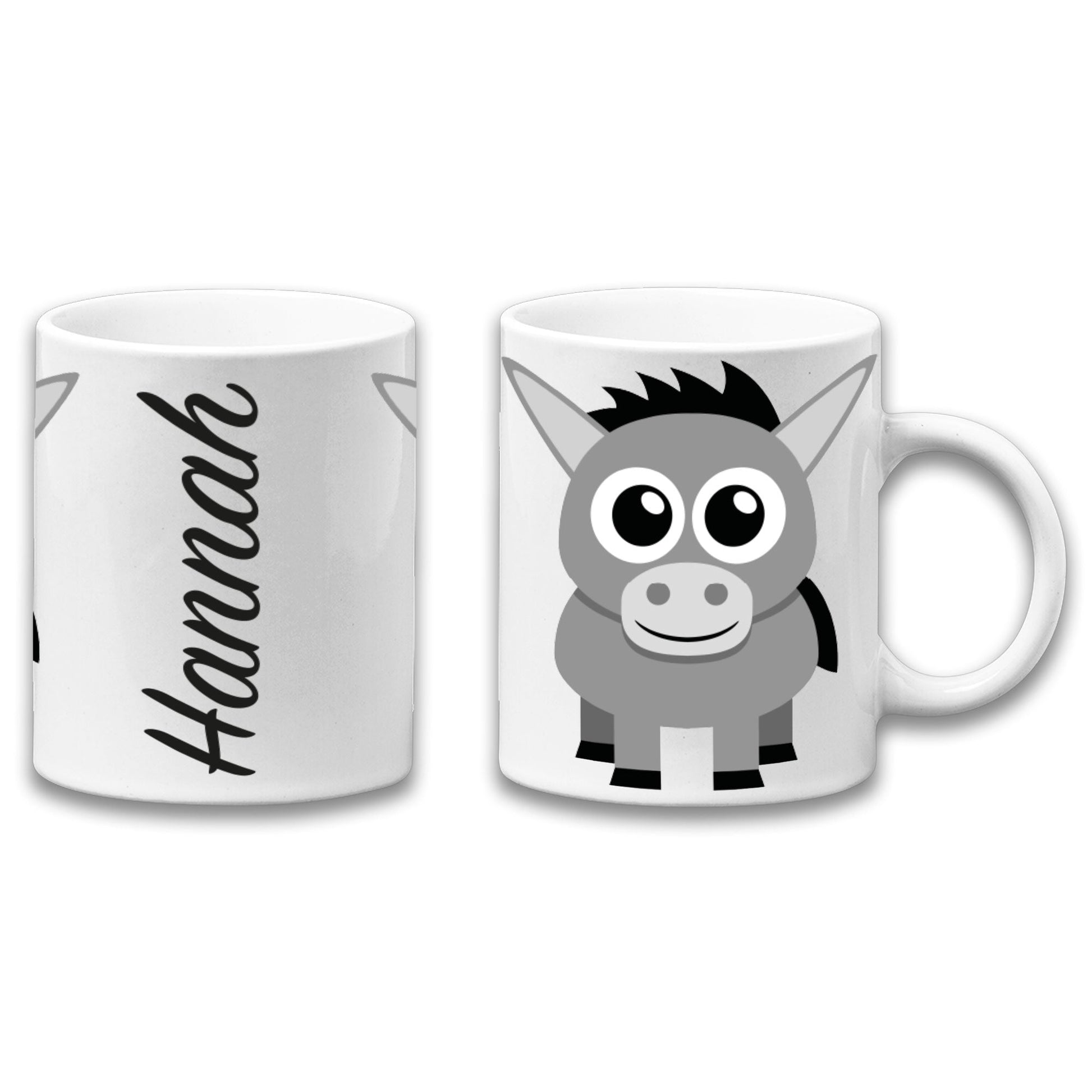 Adorable Donkey Personalised Your Name Gift Mug-0
