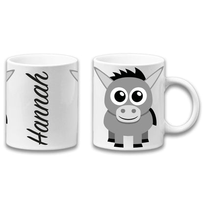 Adorable Donkey Personalised Your Name Gift Mug-0