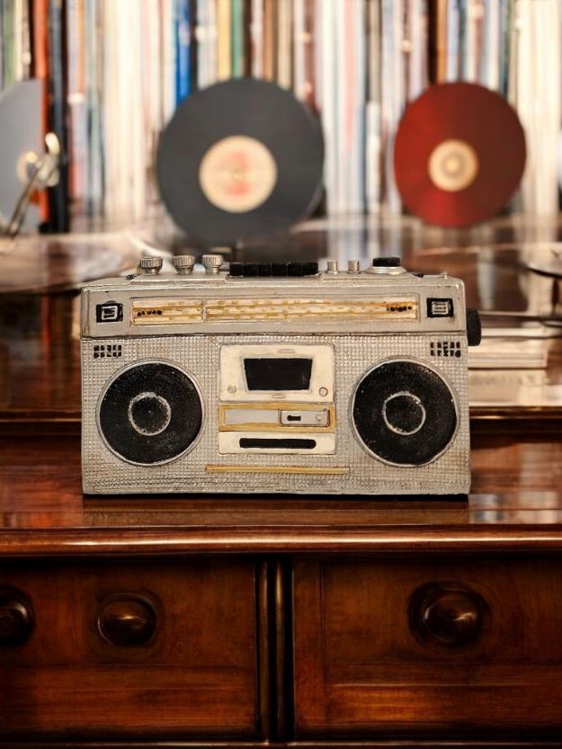 Radio Retro Design Money Box 21cm-5
